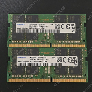 삼성 노트북 DDR4 3200 32GB 1장 팝니다.