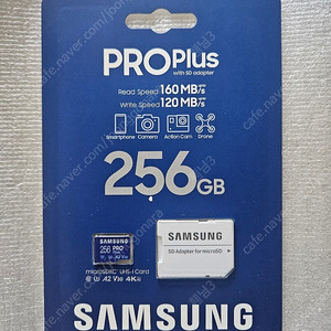 삼성 micro SD 메모리 카드 PRO plus 256GB 미개봉 새제품 국내정품 무상AS 가능 판매사진에 있듯이 미개봉 새제품입니다 국내정품이며 무상 AS가능합니다 핸드폰이