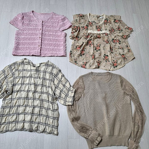 ~55 블라우스 4장 일괄 무료배송