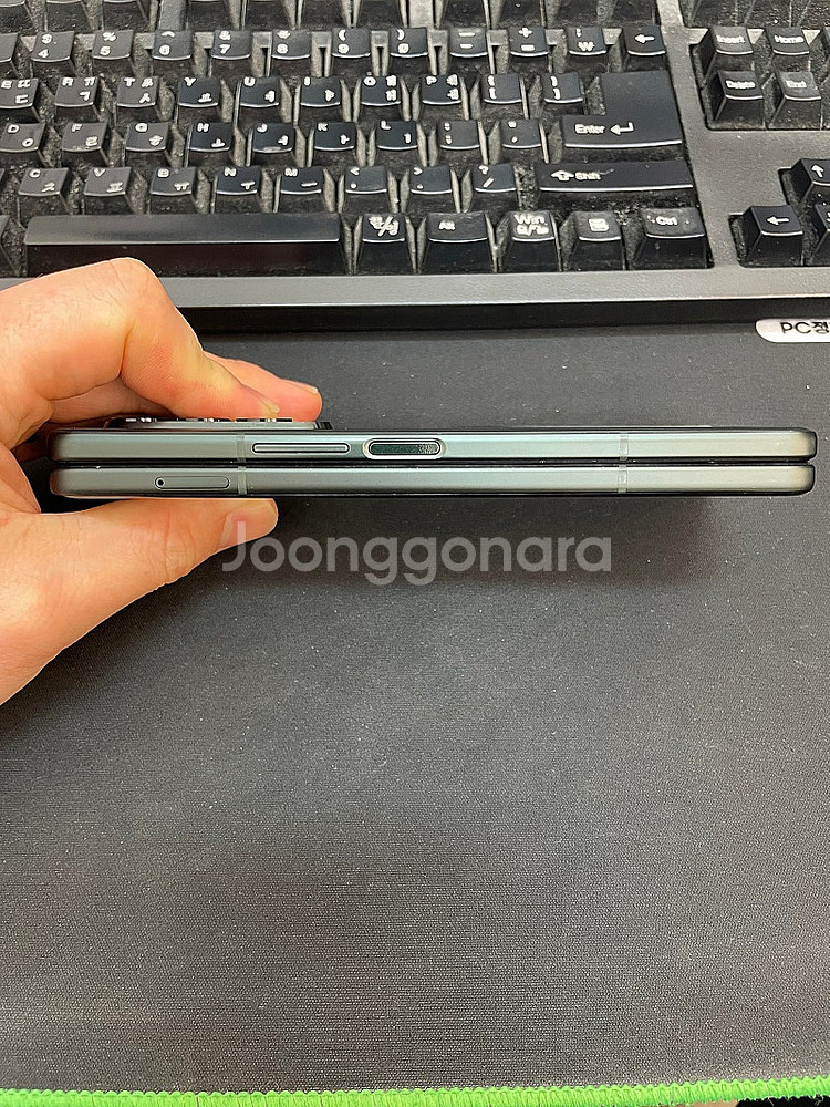 갤럭시Z폴드3 그린 256GB 무잔상 상태좋은 중고37...--4