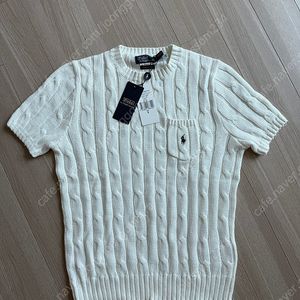 (새상품) 폴로랄프로렌 케이블 포켓 반팔니트