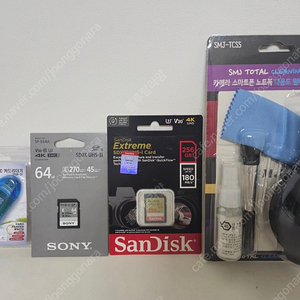 샌디스크 USB 메모리 256G 소니64G 카드리더기포함