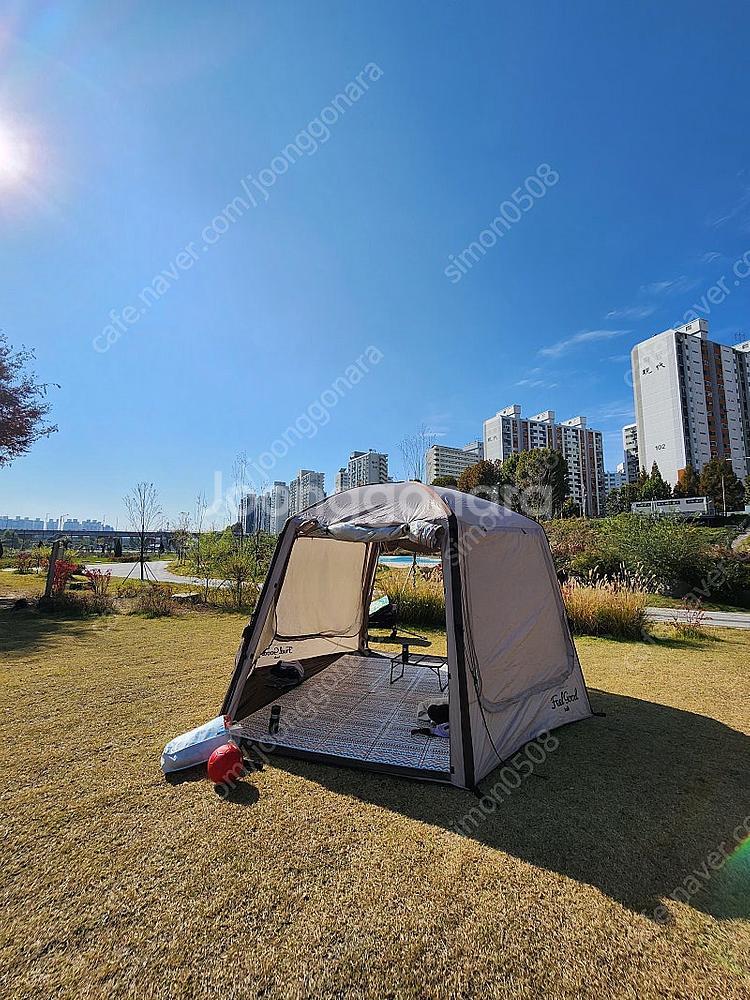 필굿에어텐트 쉘터 풀세트 판매--0