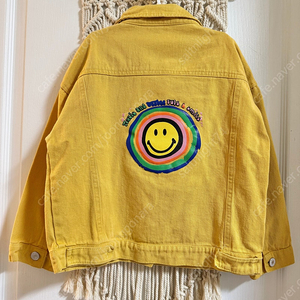유아 아동 스마일 데님 자켓 점퍼 아우터 130