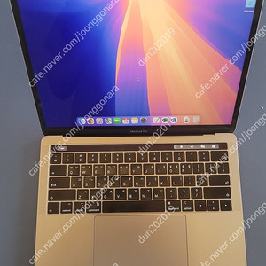 맥북프로 2019 13인치 CTO 16G SSD256G 36만