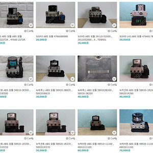 뉴SM3 / 뉴SM5 / 뉴쏘렌토 / 뉴에쿠스 / 뉴엑센트 / 뉴체어맨 ABS 모듈