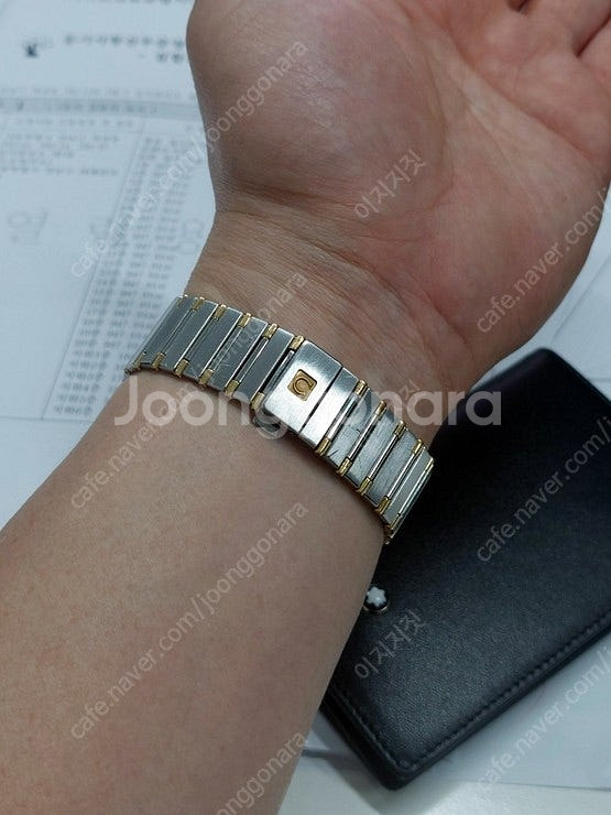 OMEGA 정품 18K 콤비 컨스틸레이션 33mm--2