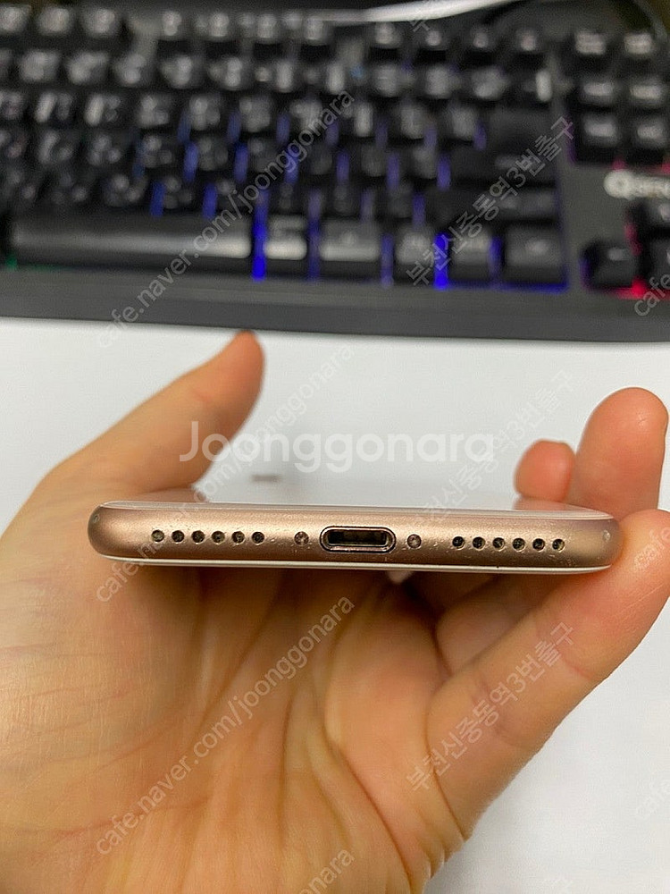 201659 아이폰8 로즈골드 A급 256GB 무잔상 배터리성능100% 자녀폰 인스타 추천 22만 부천--6