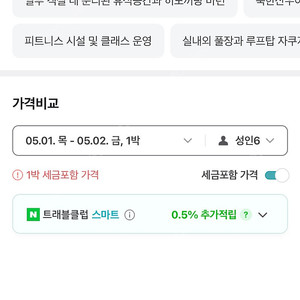 [오늘까지 판매] 5/1(목) 근로자의날 파라스파라 파인 스위트 숙박 (6인)