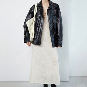 [새상품]로우클래식 POCKET LEATHER JACKET BLACK 새상품