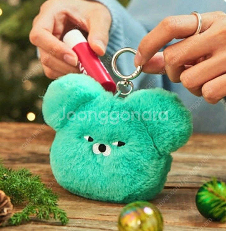 와사비베어 파우치 키링 새상품--0