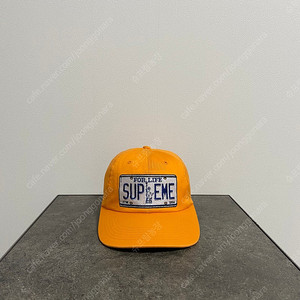 슈프림 라이센스 워시드 오렌지 볼캡 모자