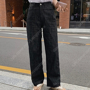 슬로우앤드 썸머 에어롱핏 데님팬츠 롱S사이즈