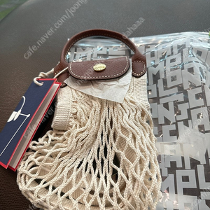 롱샴 네트백 필레 필렛백 xs(미니) 에크루 새상품