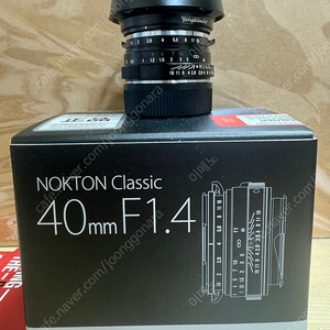 보이그랜더 녹턴 클래식 40mm sc m마운트 후드포함 판매합니다