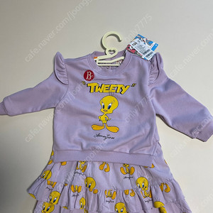 (새상품) 베베드피노 루니툰즈 트위티 원피스 100사이즈