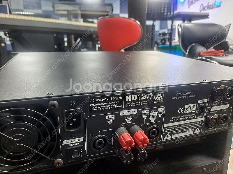 마스터오디오 HD1200 파워앰프--3