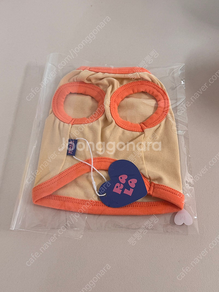 랄라프로덕트 랄라비트 슬리브리스 크롭티 m(새상품)--1