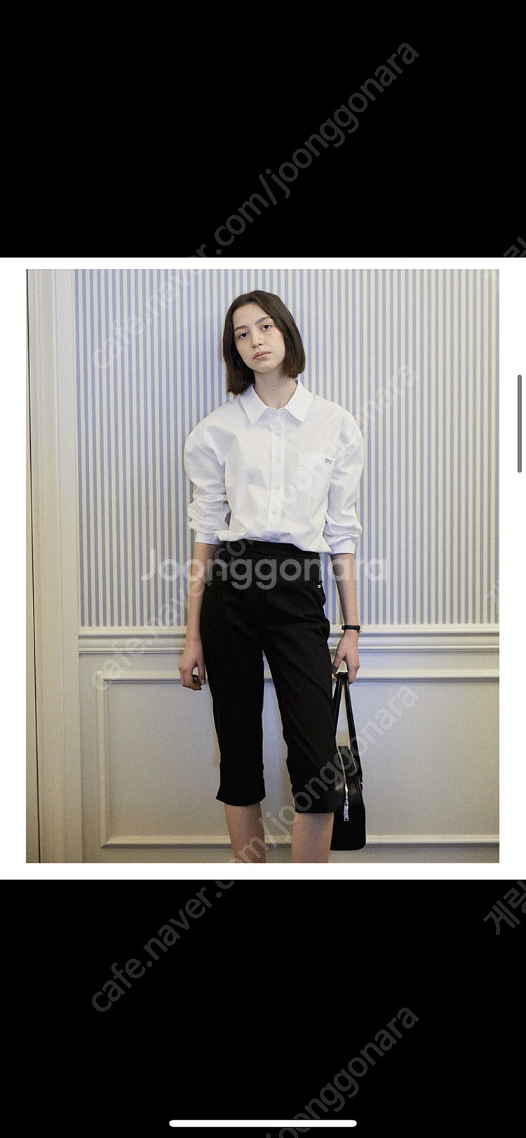 튜드먼트 시가렛 미드 팬츠 블랙 S--0