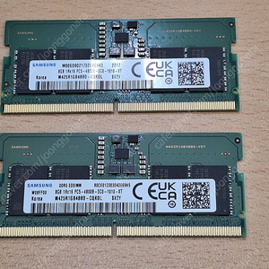 삼성 노트북용 메모리 DDR5 8GB 4800MHz 팝니다.