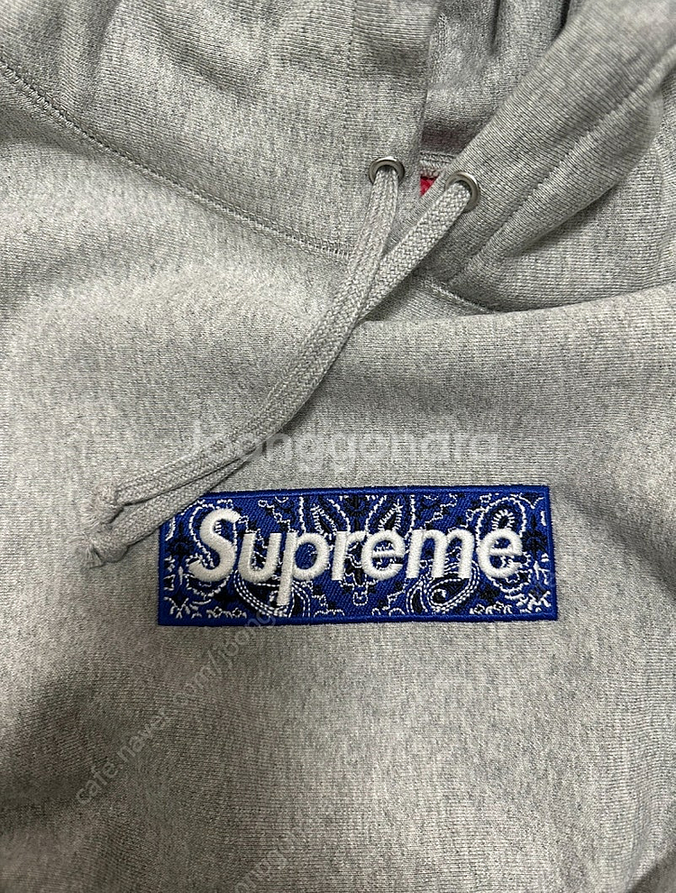 [L]슈프림 19FW 반다나 후드 그레이--0
