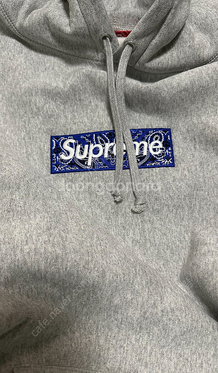 [L]슈프림 19FW 반다나 후드 그레이--6