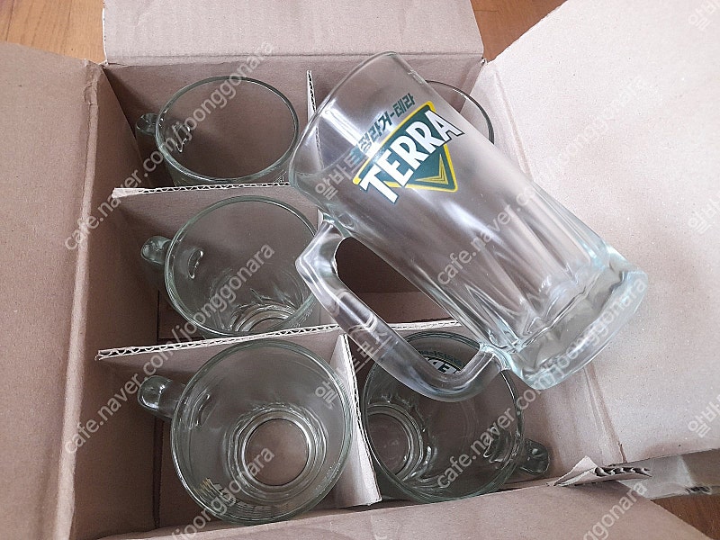 (팝니다) 생맥주잔 500cc 300cc(테라, 카스) 파주 운정 직거래