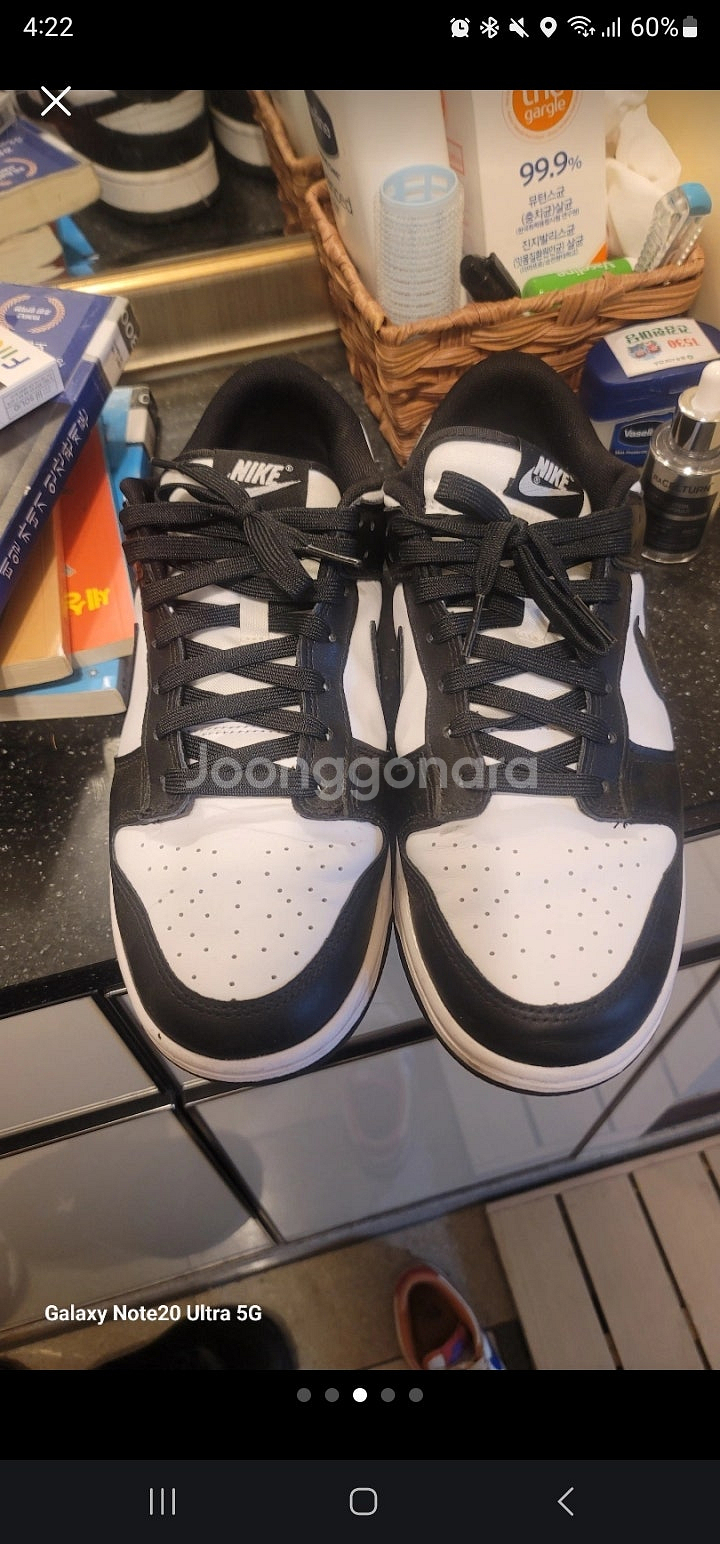 범고래 나이키 덩크 로우(280) 한번신은거 크림구막--0