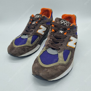 뉴발란스 990v2 메이드 인 USA 브라운 퍼플 남성 270 D