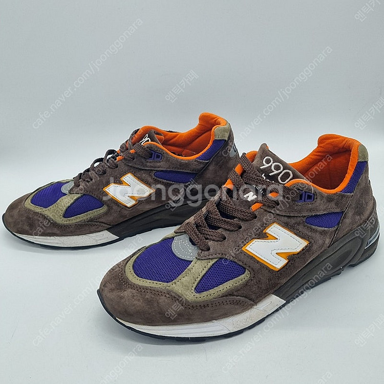뉴발란스 990v2 메이드 인 USA 브라운 퍼플 남성...--1