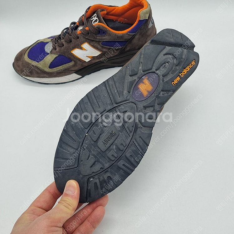 뉴발란스 990v2 메이드 인 USA 브라운 퍼플 남성...--2