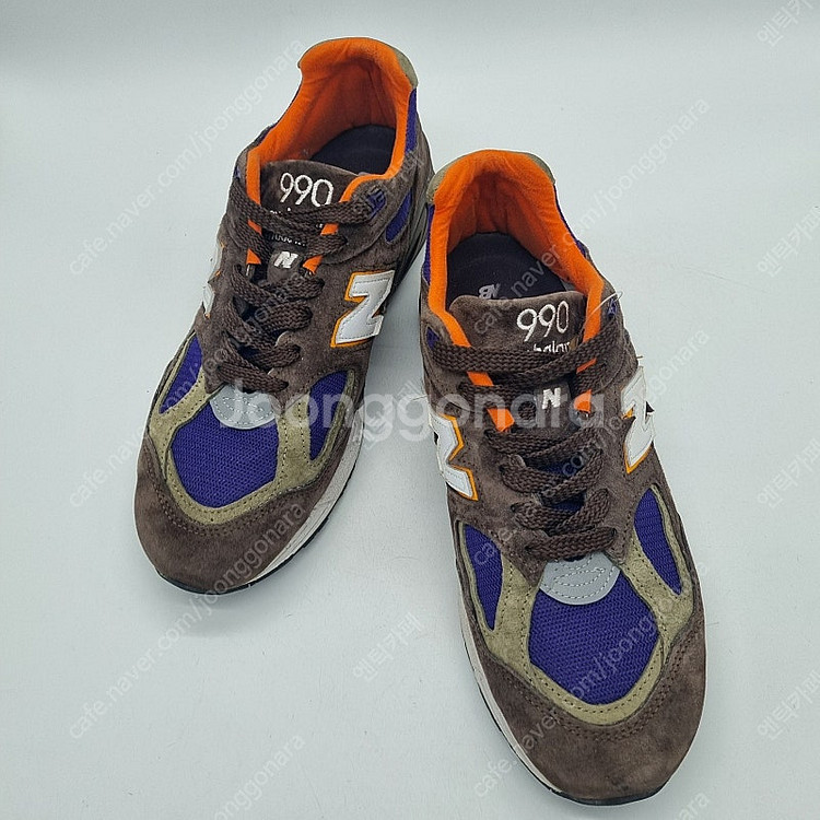 뉴발란스 990v2 메이드 인 USA 브라운 퍼플 남성...--5