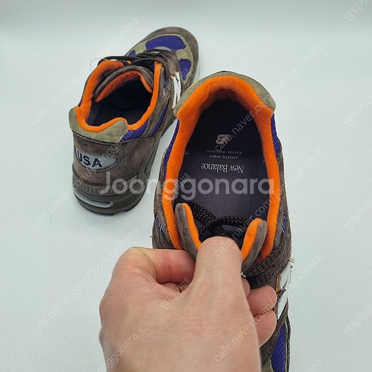 뉴발란스 990v2 메이드 인 USA 브라운 퍼플 남성...--8