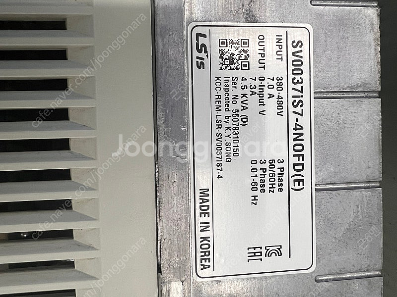 LS인버터 SV0037iS7-4NOFD(E)--3