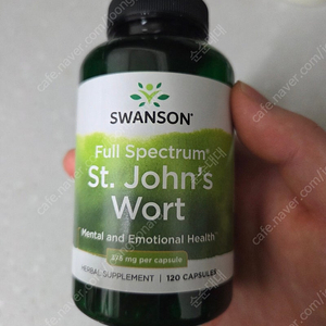 스완슨 세인트존스워트 375mg 120캡슐 미개봉새상품