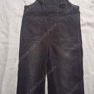 미니봉봉 이월재고 멜빵바지 흑 XL