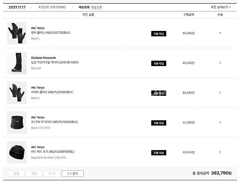 아웃도어리서치 크로커다일 게이터 블랙 M사이즈--1