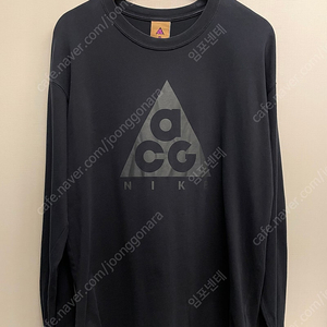 (해외M/105)나이키 ACG 로고 롱슬리브 긴팔티셔츠 블랙