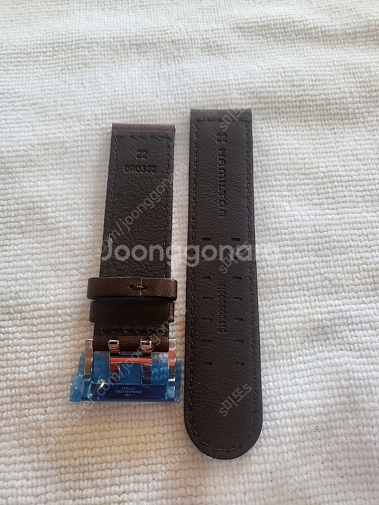 해밀턴 22mm 송아지 가죽스트랩--0