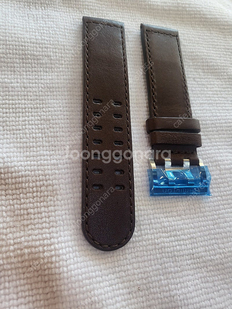 해밀턴 22mm 송아지 가죽스트랩--1