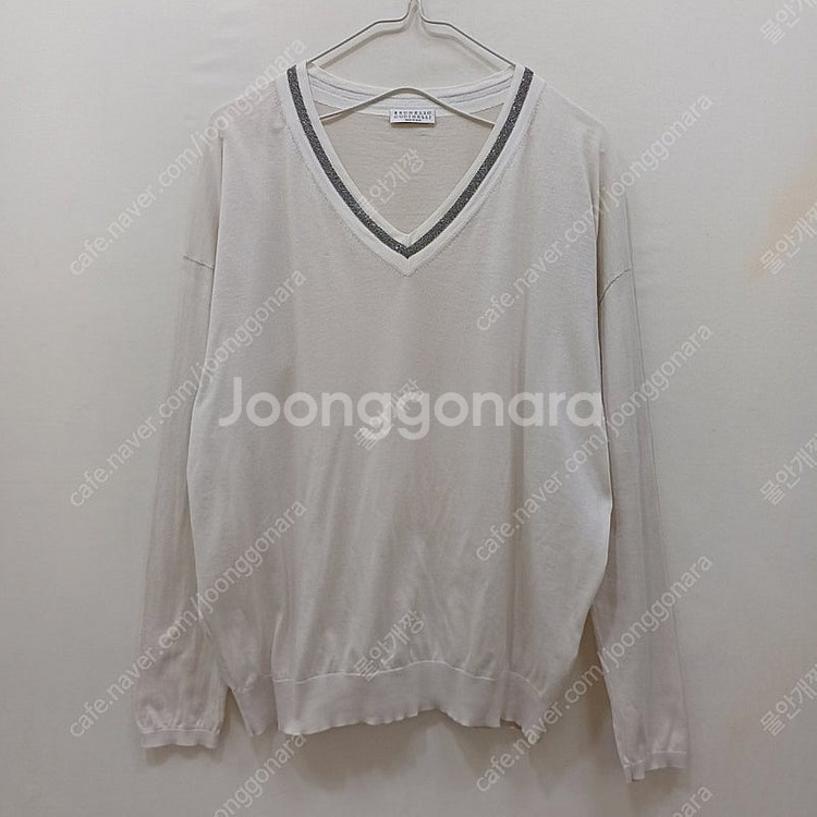 택포 브루넬로쿠치넬리 봄 가을 브이넥 니트 여성 루즈 ...--0