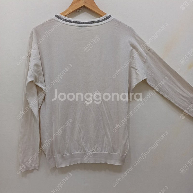 택포 브루넬로쿠치넬리 봄 가을 브이넥 니트 여성 루즈 ...--1