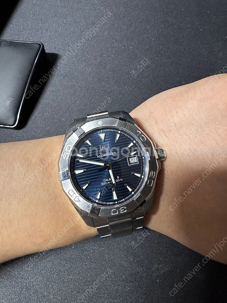 태그호이어 아쿠아레이서 300 청판 41mm 오토매틱 ...--5