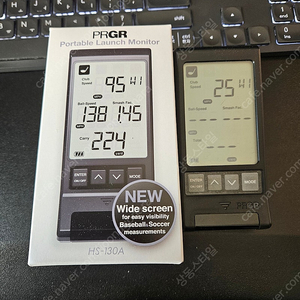 PRGR 블랙 포켓 런치모니터 골프 속도 거리측정기