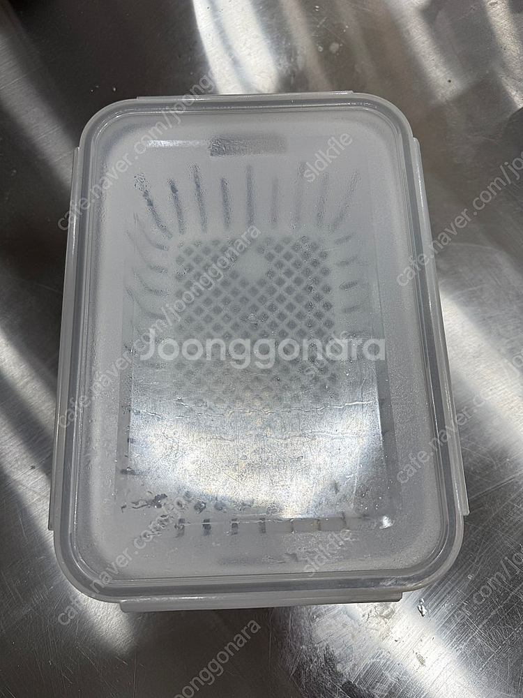 나누담 채반 밀폐용기 4000ml 6개--2
