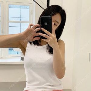 (새상품)츄니토리 골지나시 화이트
