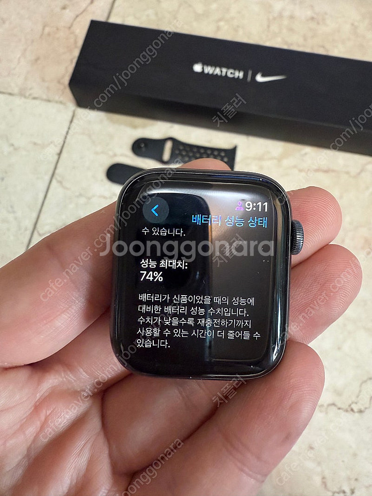 애플워치6 44mm 그래파이트 A급 팝니다--1