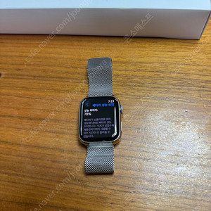 애플워치7 스테인레스 41mm 실버 밀레니즈루프(부산)