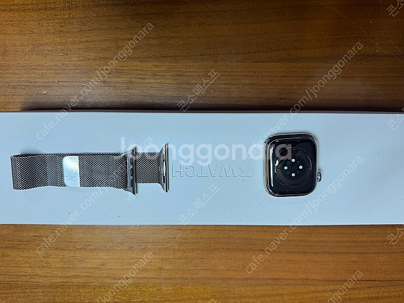 애플워치7 스테인레스 41mm 실버 밀레니즈루프(부산)--2