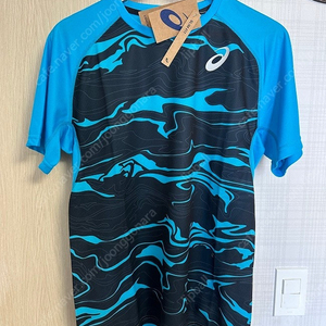 아식스 피더라이트 러닝 반팔 블루 XL